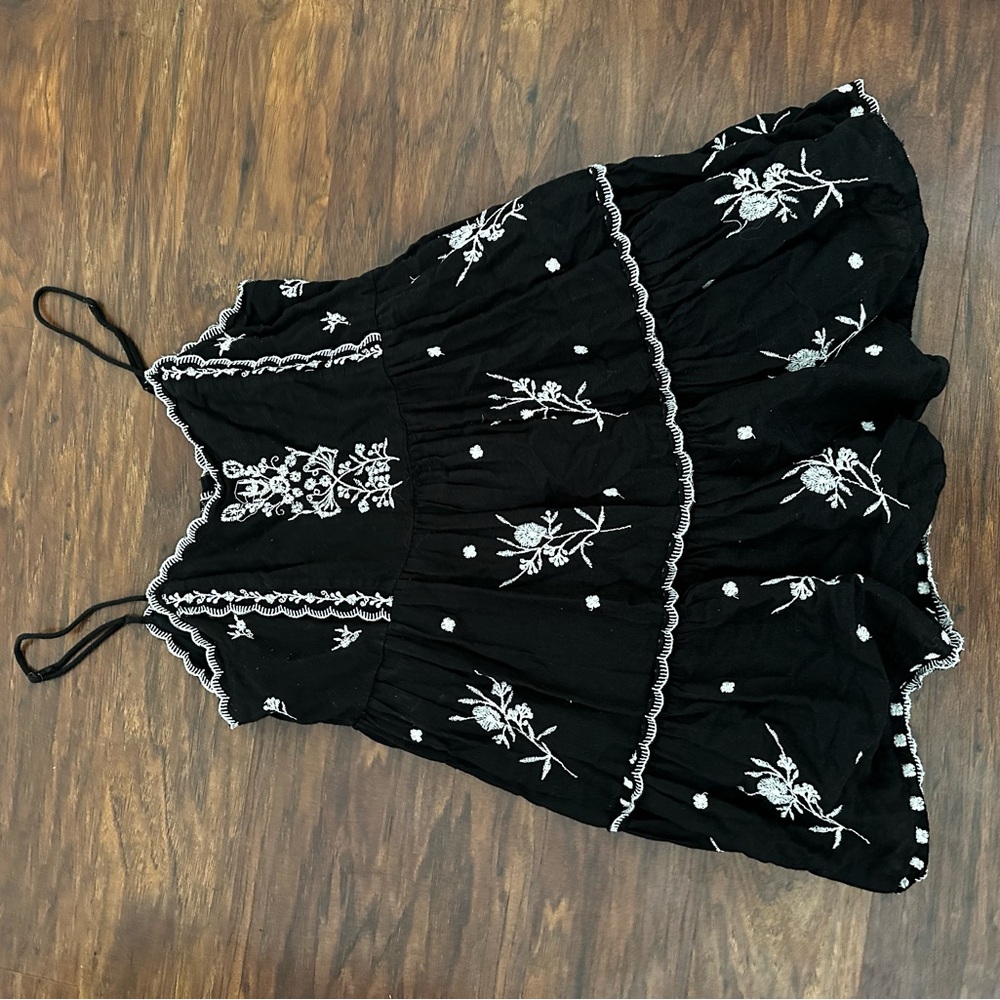 Urban Outfitters Black and White Floral Mini Dress